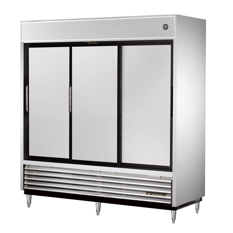 True TSD-69-HC - 78"W Reach-In Refrigerator - (3) Solid Slide Doors