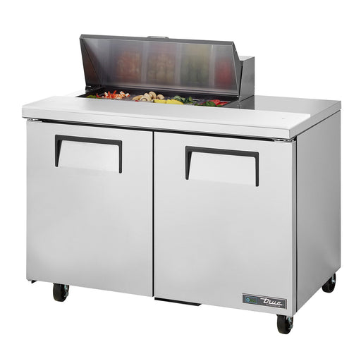 True TSSU-48-08-HC - 48"W Sandwich Prep Table - (2) Doors - (18) Pans