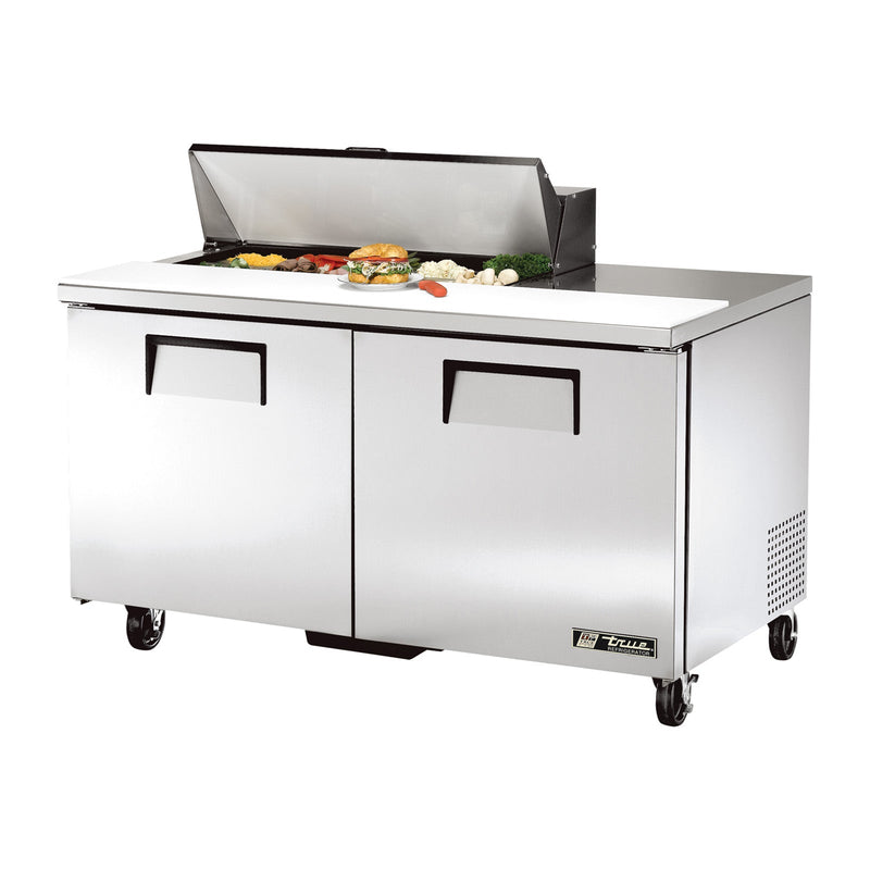 True TSSU-60-10-HC - 60"W Sandwich Prep Table - (2) Doors - (10) Pans