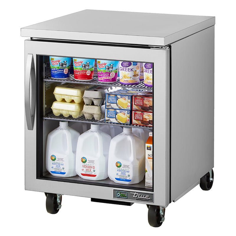 True TUC-27G-HC~FGD01 - 27"W Undercounter Refrigerator - (1) Glass Door