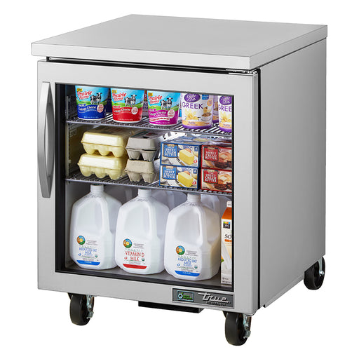 True TUC-27G-HC~FGD01 - 27"W Undercounter Refrigerator - (1) Glass Door