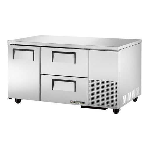 True TUC-60-32D-2-HC - 60"W Undercounter Refrigerator - (1) Door, (2) Drawers