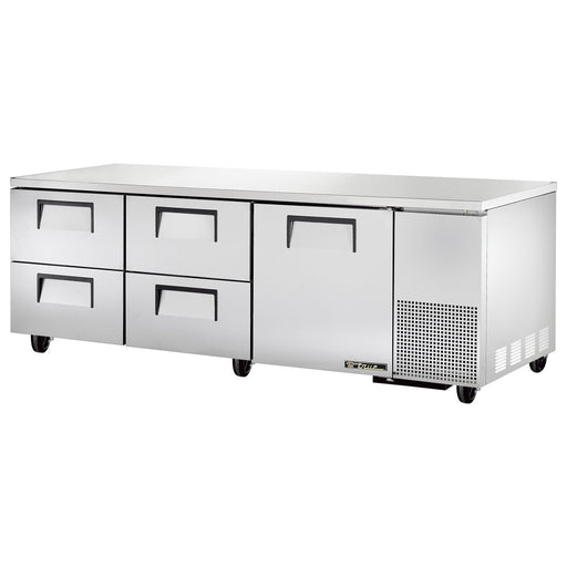 True TUC-93D-4-HC - 93"W Undercounter Refrigerator - (1) Door, (4) Drawers