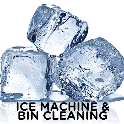 Limpieza de máquinas de hielo y contenedores