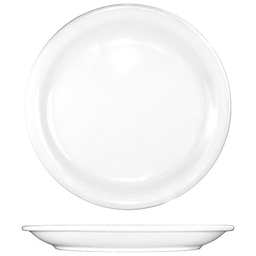 International Tableware BR-8 - Brighton Narrow Rim Plate - 9" Diam. - European White