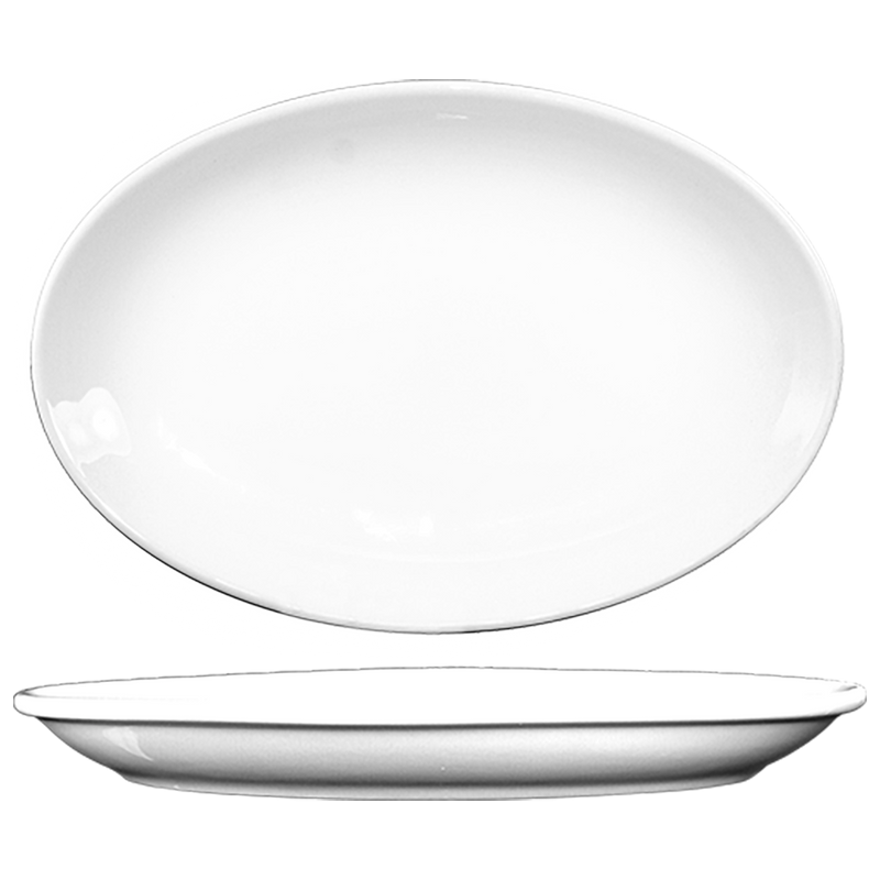 International Tableware DO-12 - Dover Platter - 10-1/4" x 8" - European White