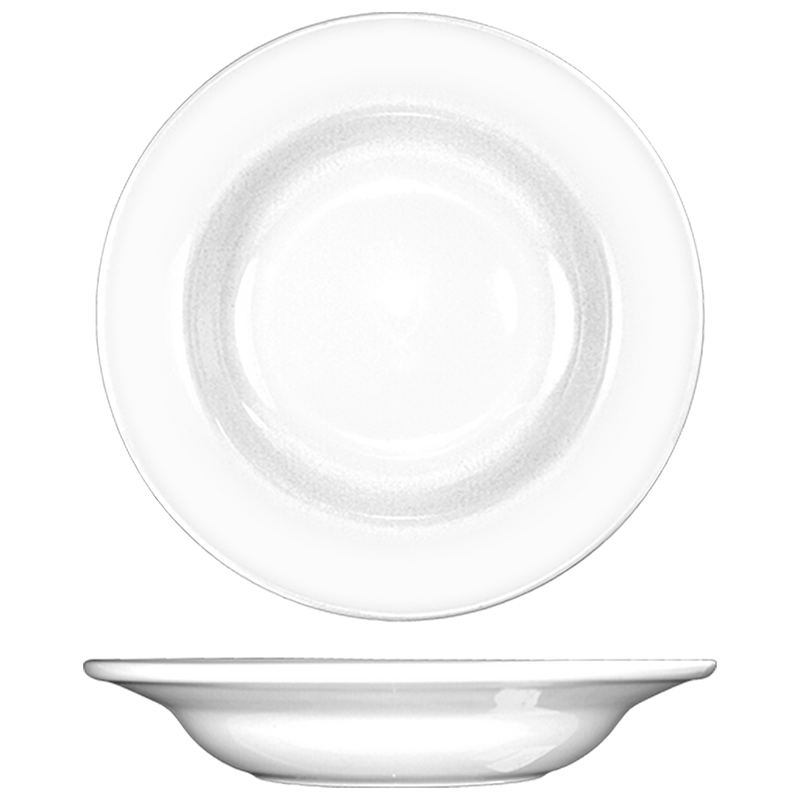 International Tableware DO-3 - Dover Deep Rim Bowl - 9" Diam. (10 oz.) - European White