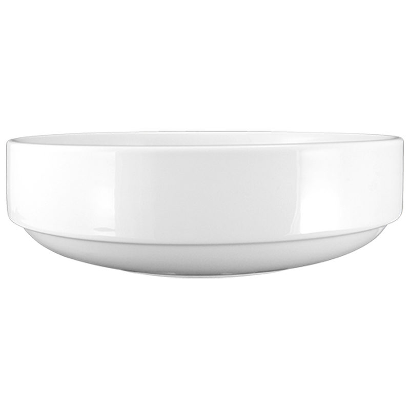 International Tableware FA-106 - Torino Stackable Bowl - (21 oz.) - Bright White