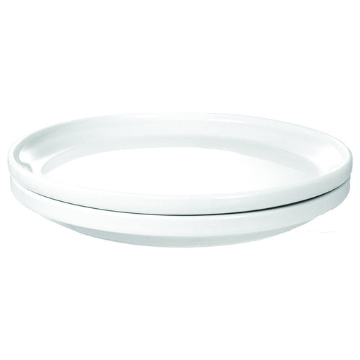 International Tableware TN-100 - Torino Stackable Plate - 10-1/4" Diam. - European White
