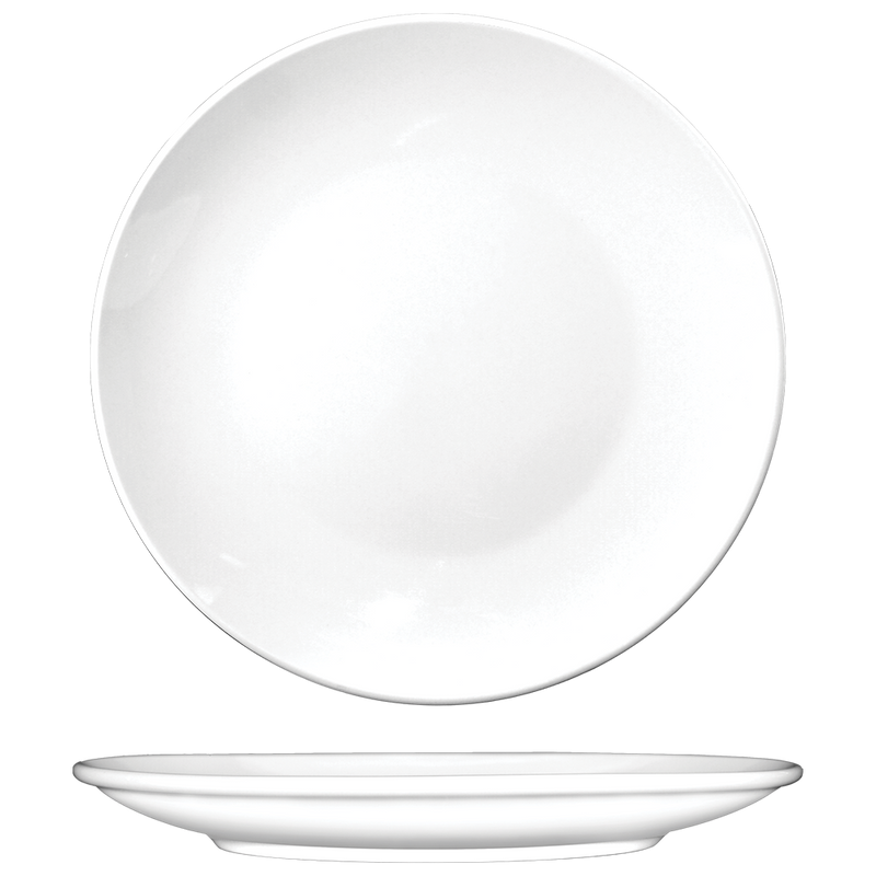 International Tableware TN-21 - Torino Coupe Plate - 12" Diam. - European White