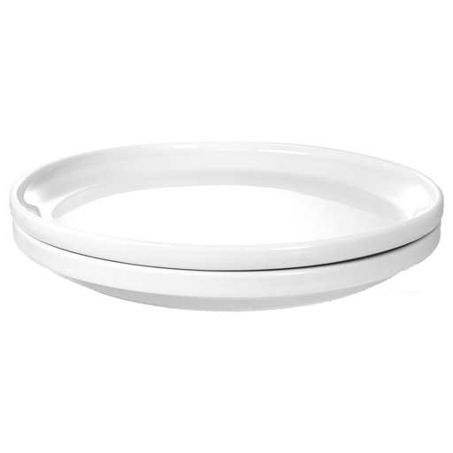 International Tableware TN-55 - Torino Stackable Plate - 5" Diam. - European White