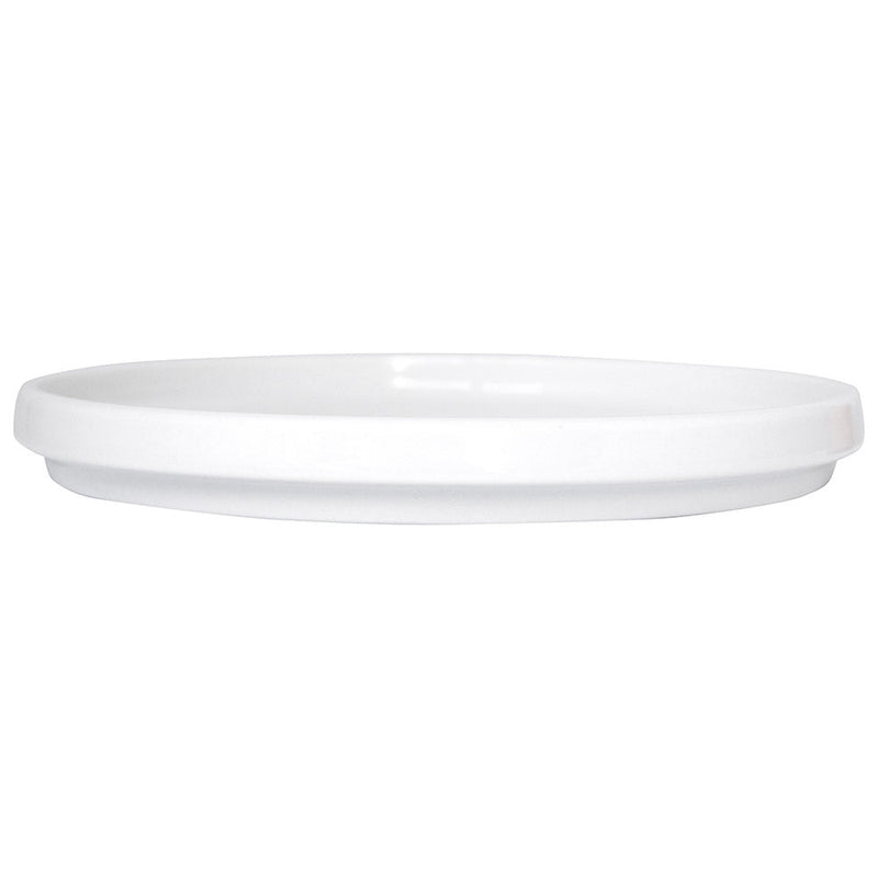 International Tableware TN-6 - Torino Walled Plate - 6-1/2" Diam. - European White