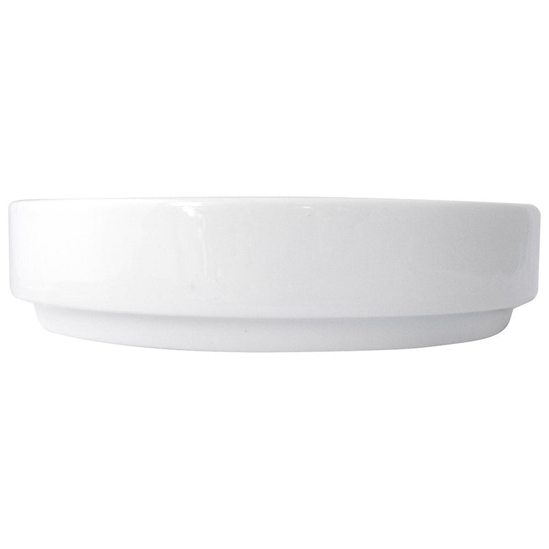 International Tableware TN-61 - Torino Walled Plate - 6-1/2" Diam. - European White