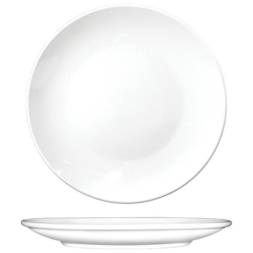 International Tableware TN-7 - Torino Coupe Plate - 6-5/8" Diam. - European White