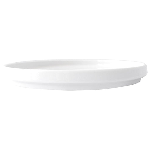 International Tableware TN-8 - Torino Walled Plate - 8-1/4" Diam. - European White