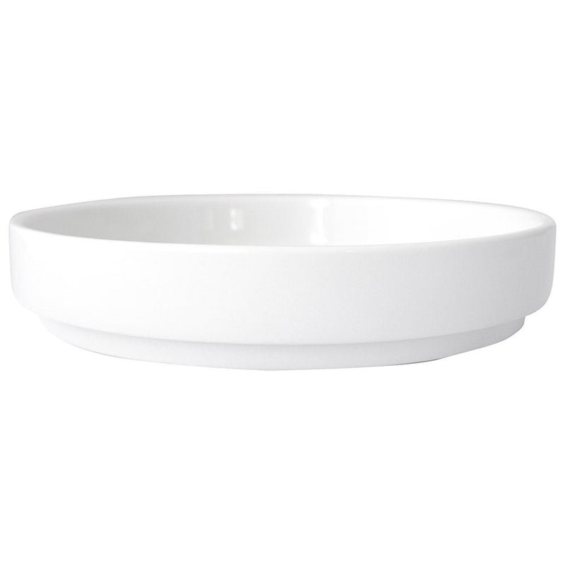 International Tableware TN-81 - Torino Walled Plate - 8" Diam. - European White