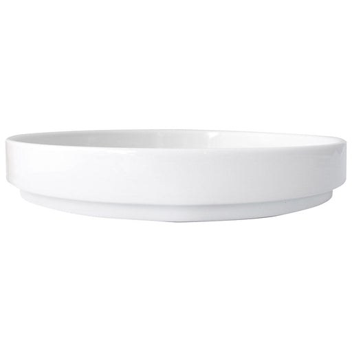 International Tableware TN-91 - Torino Walled Plate - 9-1/2" Diam. - European White