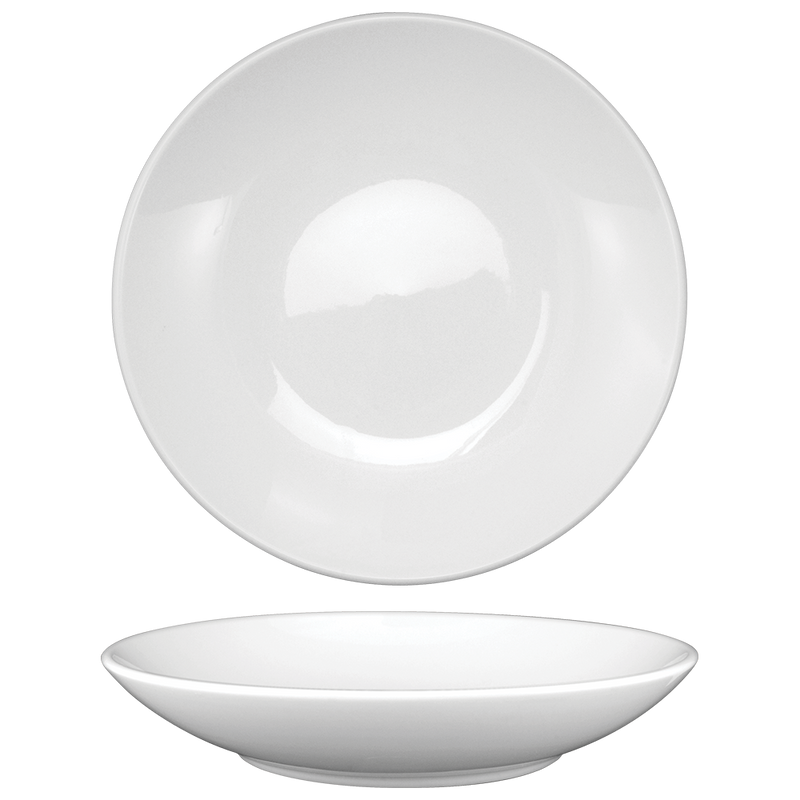 International Tableware TN-109 - Torino Pasta Bowl - 8-7/8" Diam. (28 oz.) - European White
