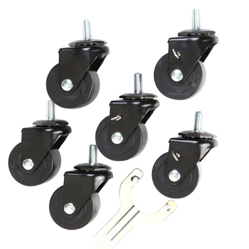 True 830281 - 2-1/2" Stem Casters - Set of (6), 3 Locking