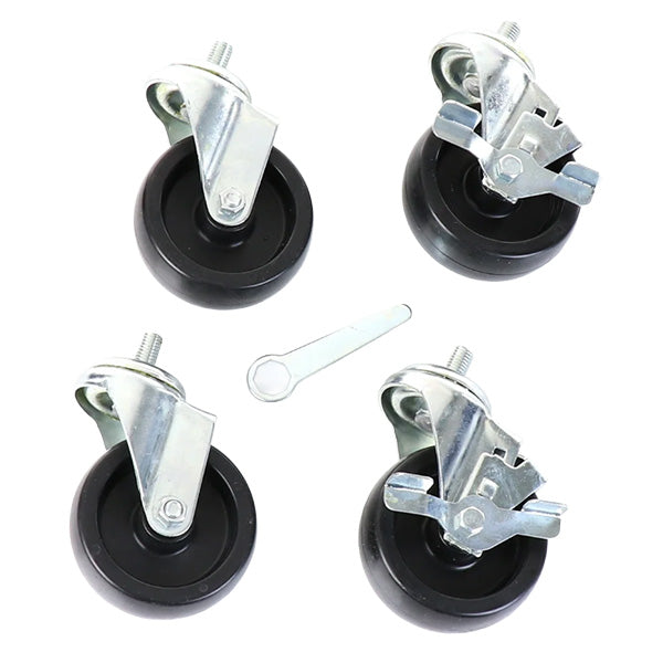 True 830277 - 4" Stem Casters - Set of (4) - 2 Locking