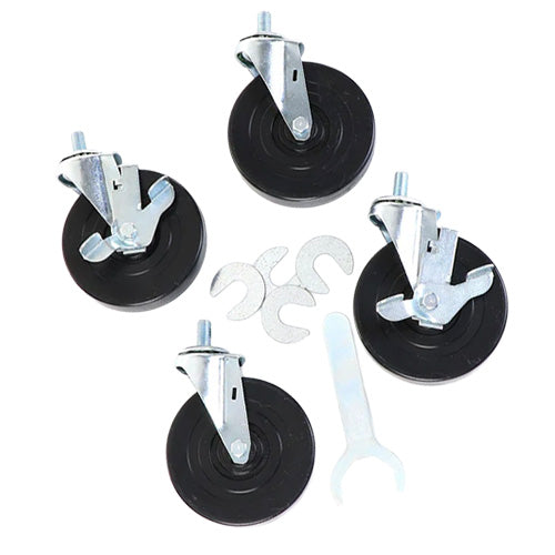 True 830282 - 5" Casters - Set of (4) - 2 Locking, 2 Swivel